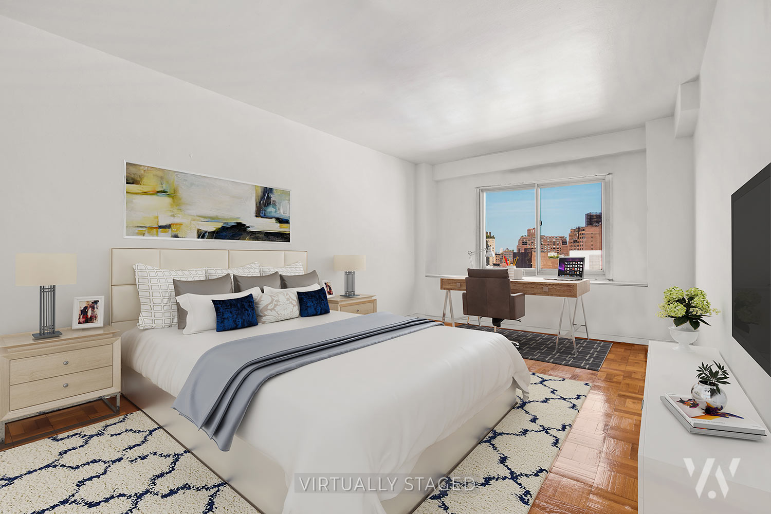 175-West-12th-Street-10E—Bedroom-Staged